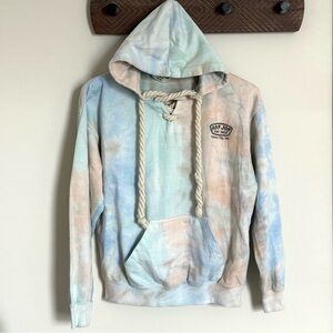 Ron Jon Surf Shop Ocean City MD Tie Dye Lace Up Hoodie Sweatshirt Medium